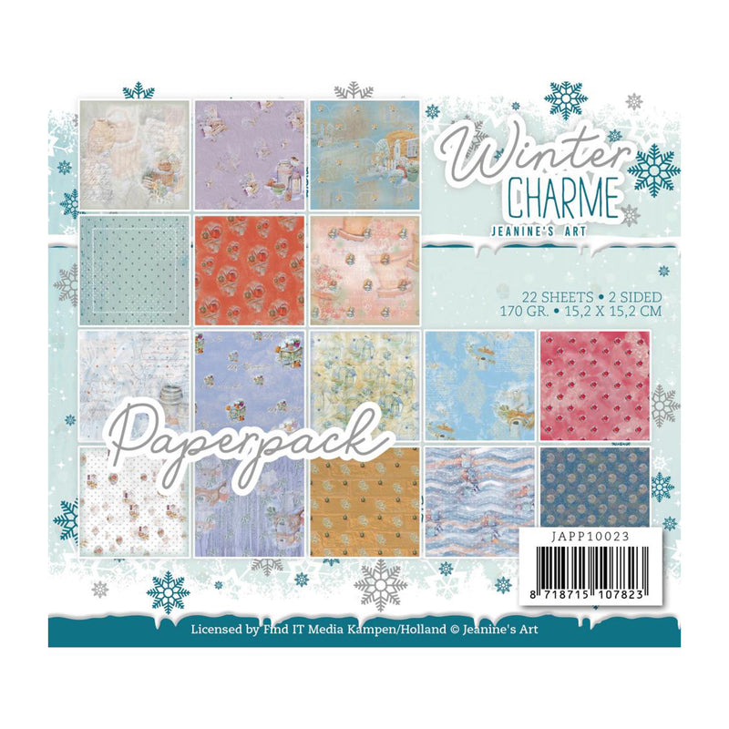 Find It Trading Jeanine's Art Double-Sided 6"x6" Paper Pack 24 Pack - Winter Charme*