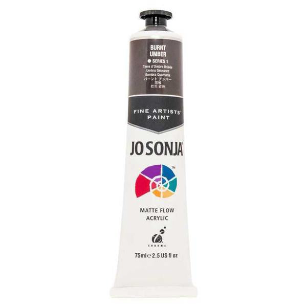 Jo Sonja Acrylic Paint  S1 Burnt Umber 75ml
