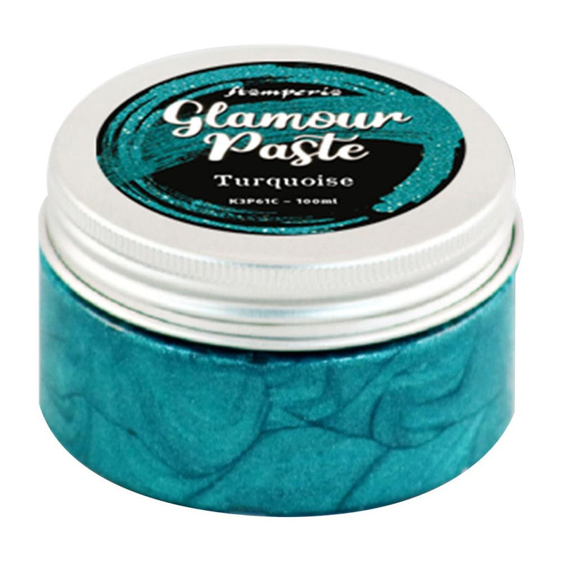 Stamperia Glamour Paste 100ml Turquoise