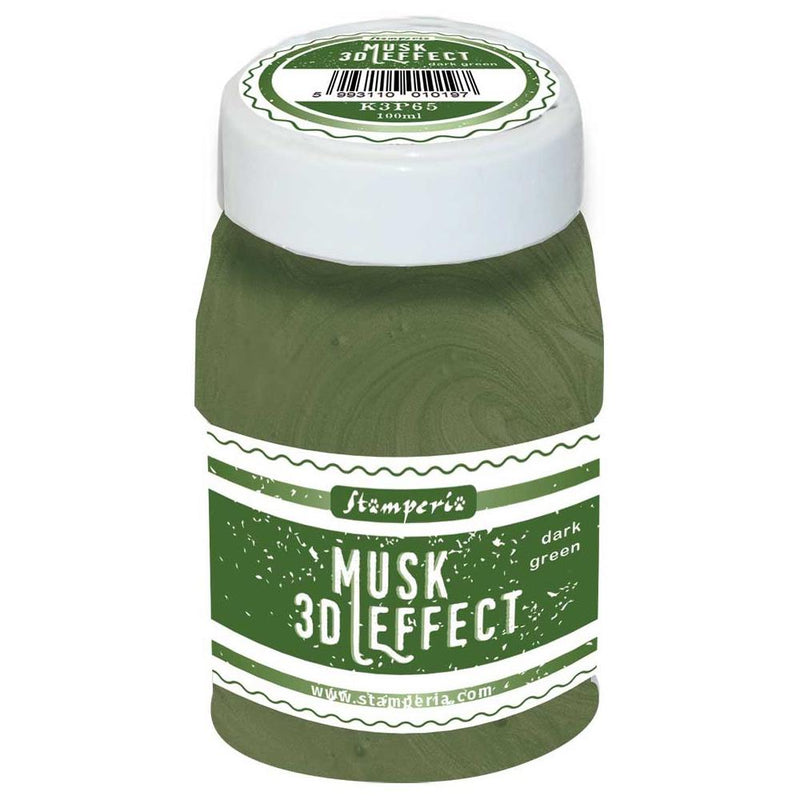 Stamperia Musk 3D Effect 100ml - Dark Green