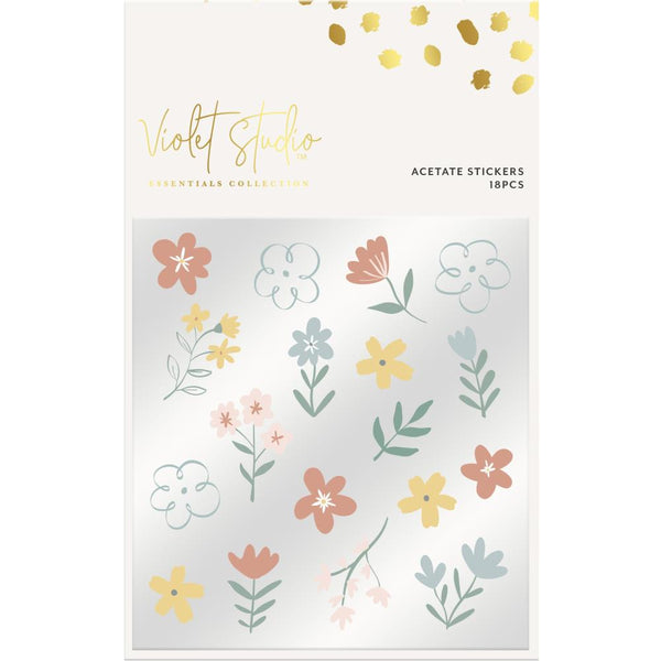 Violet Studio Acetate Stickers Floral Serenity