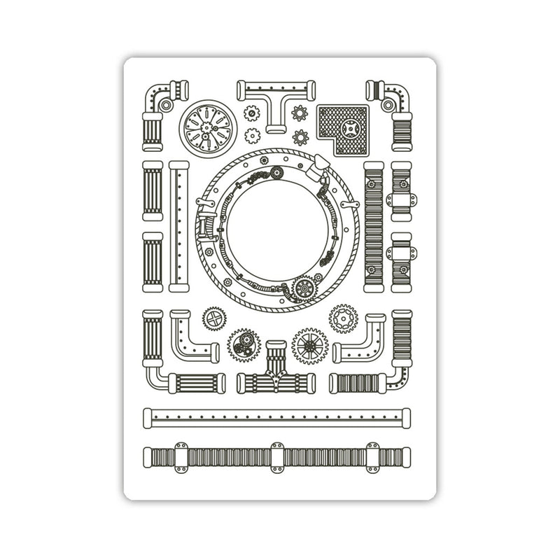 Stamperia Silicone Mould A6 - Songs of the Sea - Pipes*