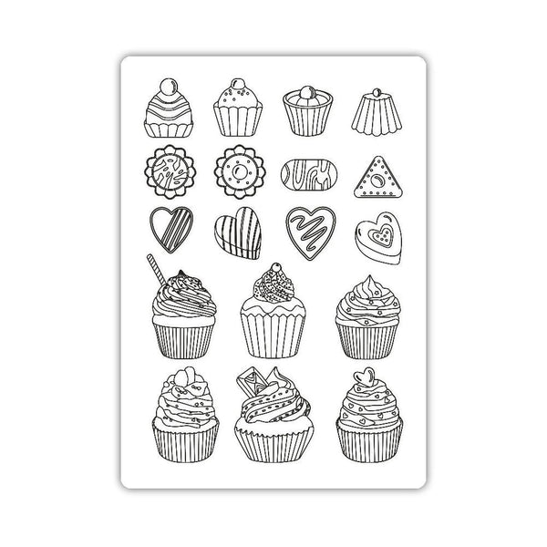 Stamperia Silicone Mould A5 - Coffee And Chocolate - Sweets
