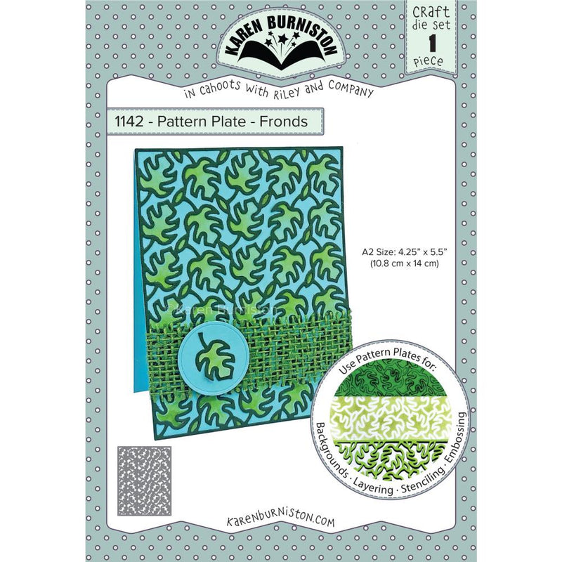 Karen Burniston Dies - Pattern Plate - Fronds*