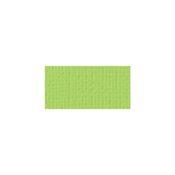 American Crafts 12x12 inch Textured Cardstock - Key Lime - Single Sheet
