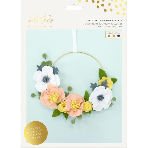 Violet Studio Felt Flower Wreath Kit*
