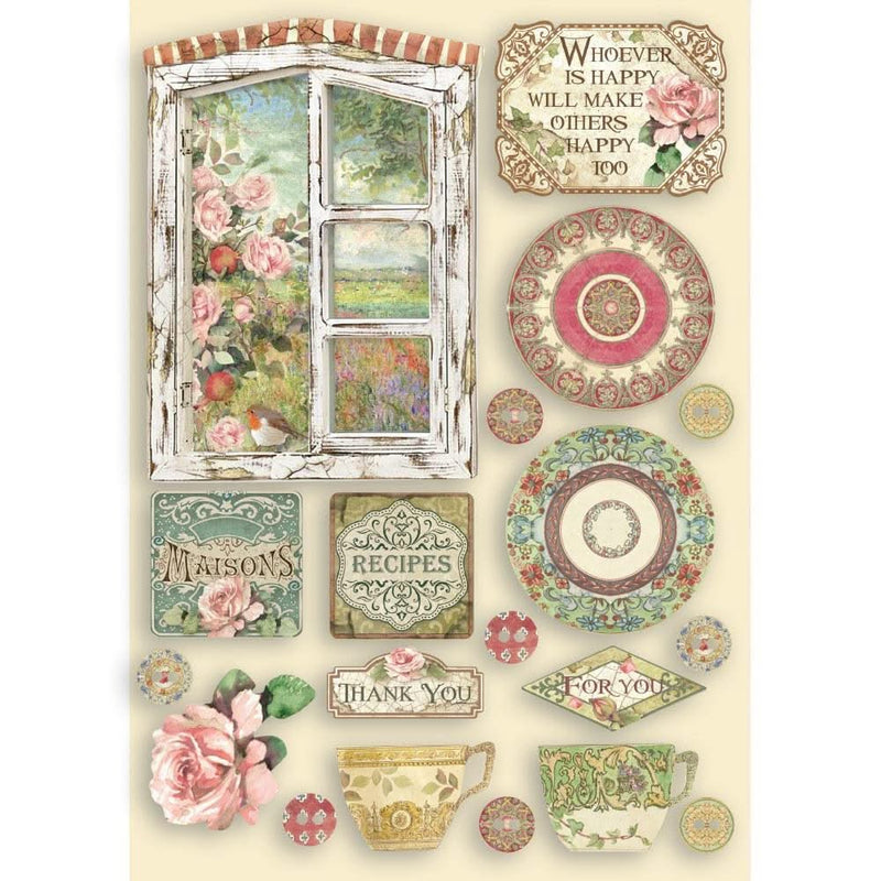 Stamperia Wooden Shapes A5 - Casa Granada*