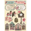 Stamperia Wooden Shapes A5 - Sweet Winter Village*