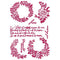 Stamperia Stencil G 8.27"X11.69" - Journal Garlands Love, Romantic