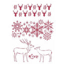 Stamperia Stencil G 8.27"x 11.69" - Love, Winter Tales