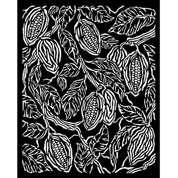 Stamperia Stencil 7.87"x 9.84" - Coffee And Chocolate - Texture