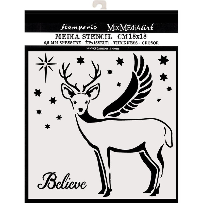 Stamperia Stencil 7.08in x 7.08in - Deer