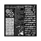 Stamperia Stencil 7"x 7" - Voyages Fantastiques - Mixed Patterns*