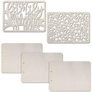Ciao Bella Album Binding Art Shaped & Carved Pages 5 pack - Every Family Has A Story, 8.625"X6.25"*