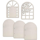 Ciao Bella Album Binding Art Shaped & Carved Pages 5 pack - Door & Window, 6.25"X8.625"