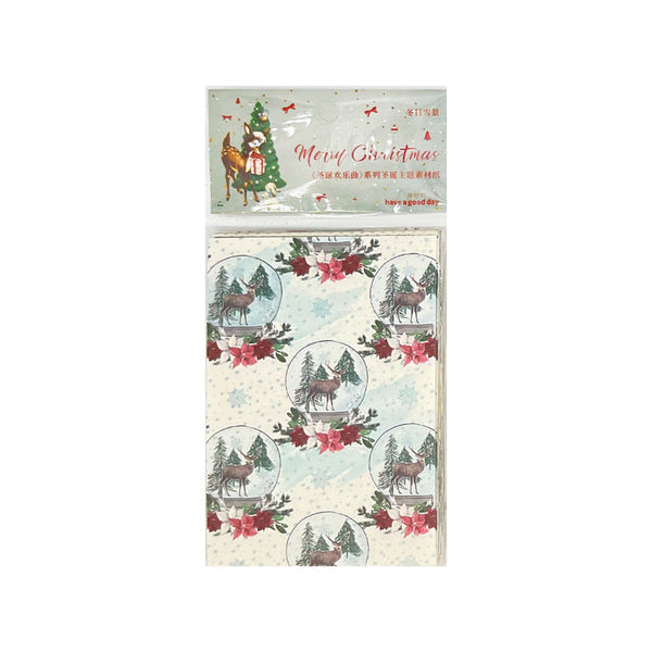 Poppy Crafts Christmas Scrapbooking Paper Collection 50-pack - Winter Nights