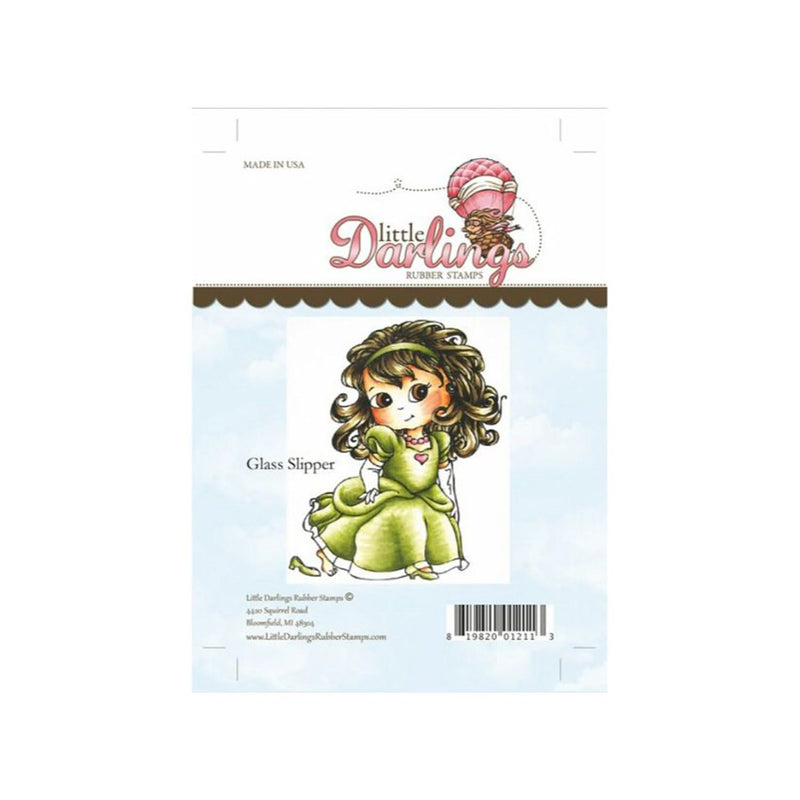 Little Darlings Unmounted Rubber Stamp - Glass Slipper*