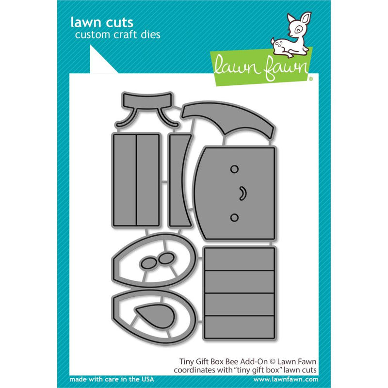 Lawn Cuts Custom Craft Die - Tiny Gift Box Bee Add-On*