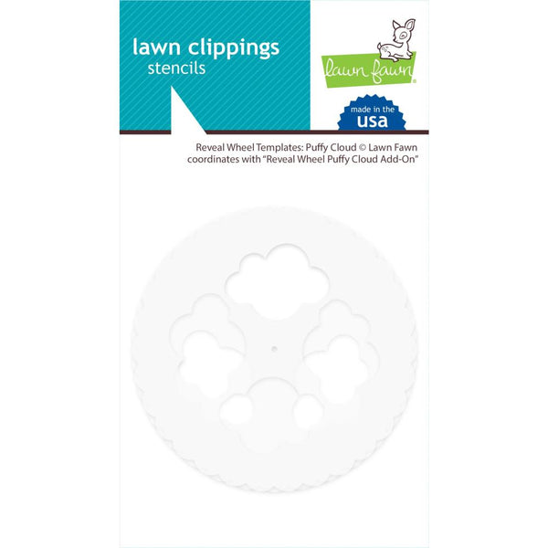 Lawn Clippings Stencils - Reveal Wheel: Puffy Cloud