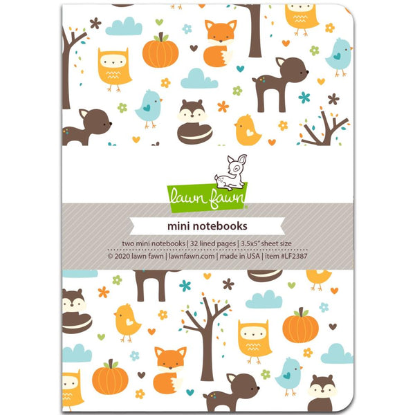 Lawn Fawn Mini Notebook 3.5in x 5in 2 pack  - Into The Woods