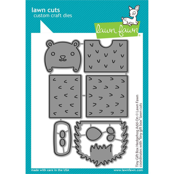 Lawn Cuts Custom Craft Die - Tiny Gift Box Hedgehog Add-On