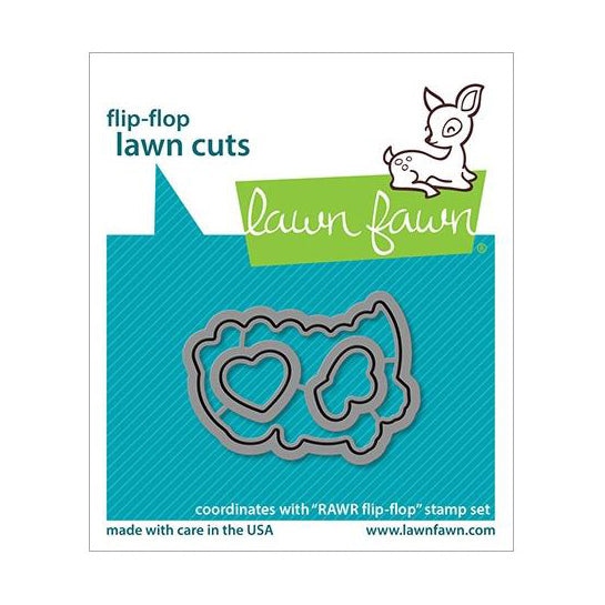 Lawn Cuts Custom Craft Die RAWR Flip-Flop