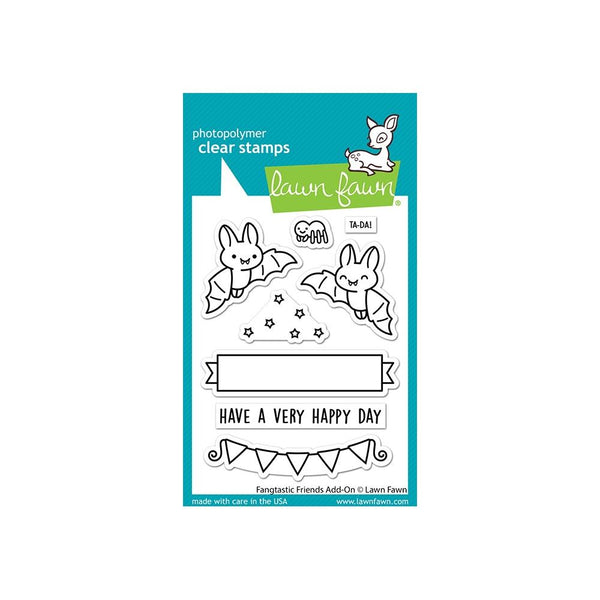 Lawn Fawn Clear Stamps 3"x 4" - Fangtastic Friends Add-On*
