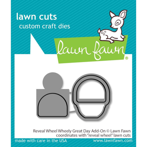 Lawn Cuts Custom Craft Die - Reveal Wheel: Wheely Great Day Add-On*