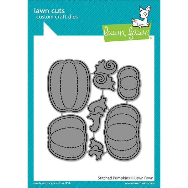 Lawn Cuts Custom Craft Die Stitched Pumpkins*