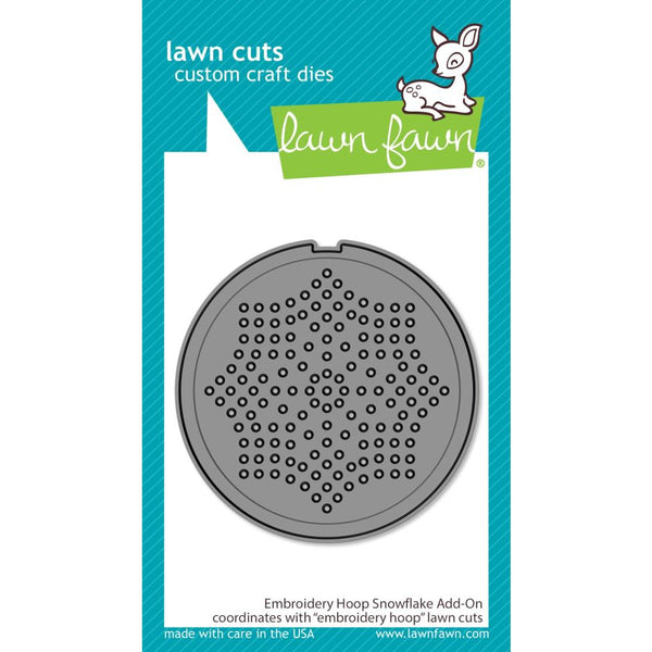 Lawn Cuts Custom Craft Die Embroidery Hoop Snowflake Add-On
