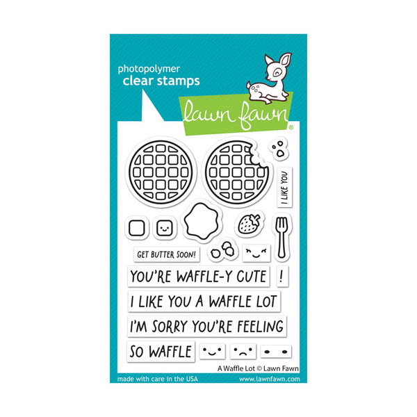 Lawn Fawn Clear Stamp Set - A Waffle Lot
