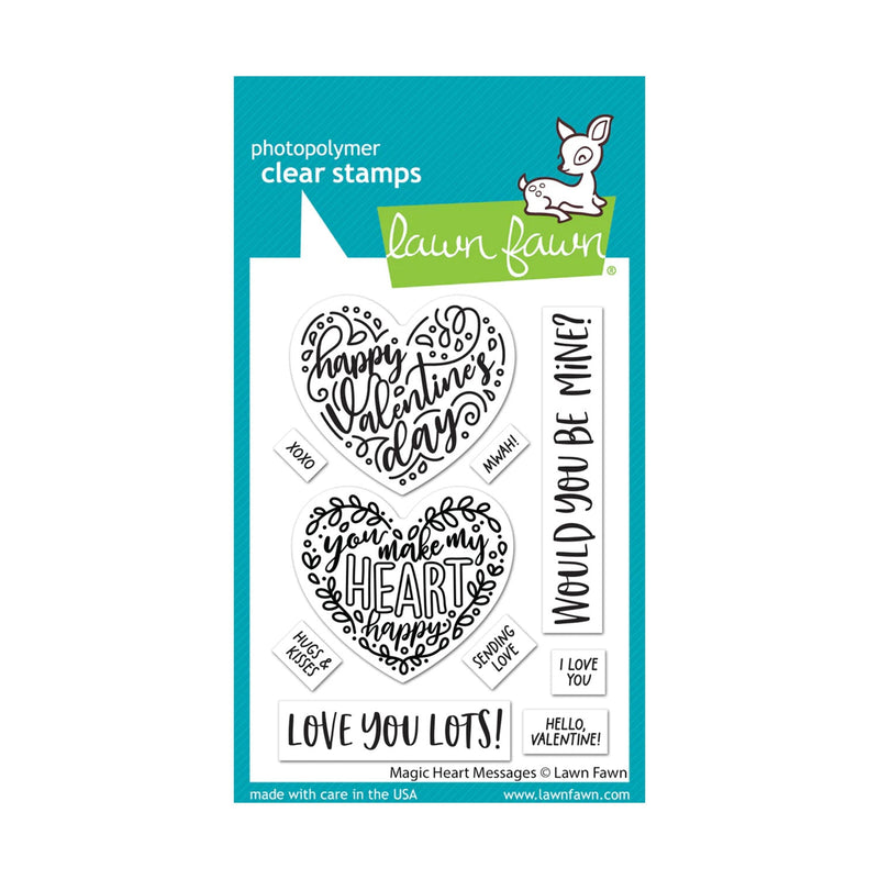 Lawn Fawn Clear Stamp Set - Magic Heart Messages*