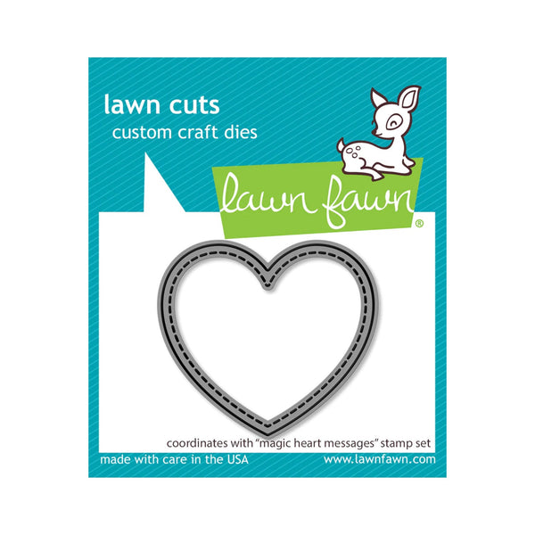 Lawn Cuts Custom Craft Dies - Magic Heart Messages