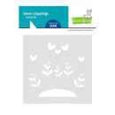 Lawn Clippings Stencils - Heart Garden*