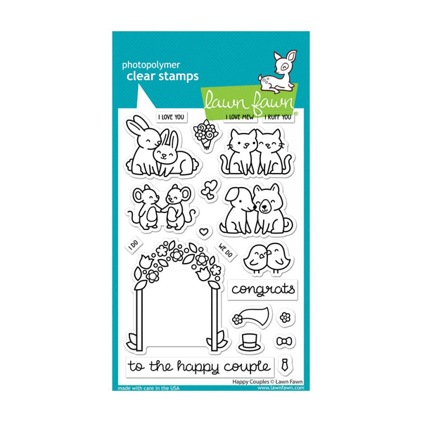 Lawn Fawn Clear Stamp Set - Happy Couples