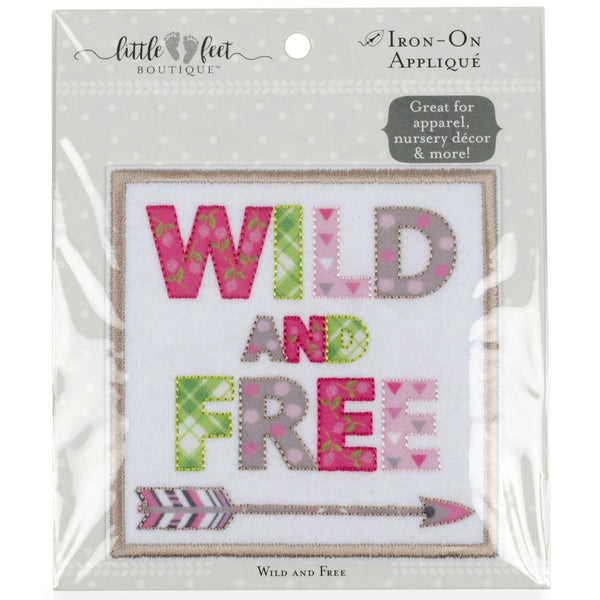 Fabric Editions Little Feet Boutique Iron-On Applique  - Wild And Free - Arrow