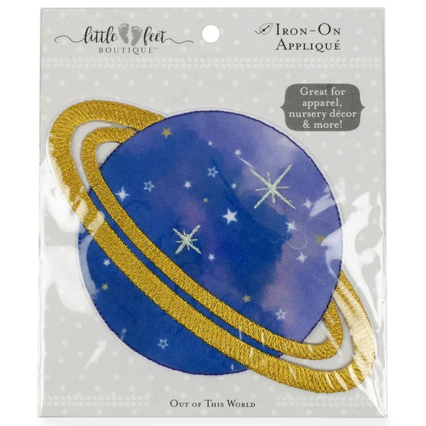 Fabric Editions Little Feet Boutique Iron-On Applique - Celestial - Planet