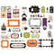 Echo Park Cardstock Ephemera 33 pack - Frames & Tags, I Love Halloween*