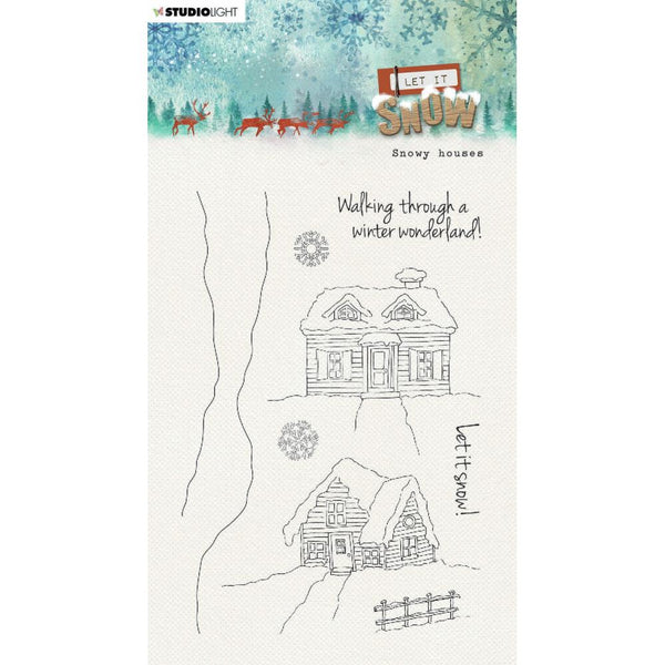 Studio Light Let It Snow Clear Stamps - Nr. 264, Snowy Houses