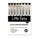 Little Tipsy - Graphic Markers - Black (8pc set)