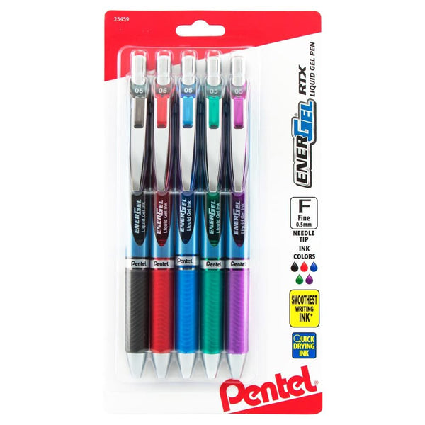 Pentel EnerGel RTX Retractable Liquid Gel Pen pack