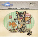 The Card Hut Clear Stamps 6"X4" By Linda Ravenscroft Crazy Cats - Cat Fishin'*