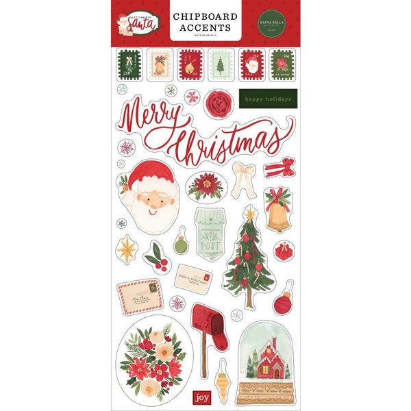 Carta Bella Letters To Santa Chipboard 6"X13" ‚Äö√Ñ√∂‚àö√ë‚àö‚àÇ‚Äö√†√∂‚àö√´‚Äö√†√∂¬¨¬Æ Accents*