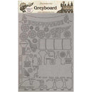 Stamperia Greyboard Cut-Outs A4 2mm Thick - Train, Voyages Fantastiques*