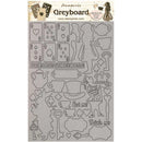 Stamperia Greyboard Cut-Outs A4 2mm Thick - Alice Elements*