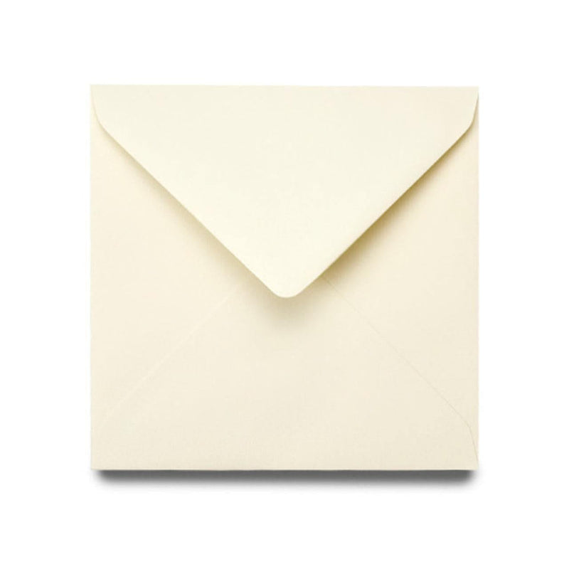 Poppy Crafts 135x135mm 300GSM Cards and Envelopes - Luxury Ivory - Pack of 10