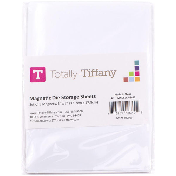 Totally-Tiffany Magnetic Storage Sheets 5in x 7in - 5 Pack
