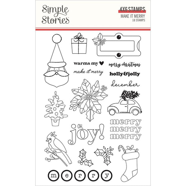 Simple Stories Make It Merry Photopolymer Clear Stamps*