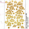 Dress My Craft Transfer Me Sheet A4 - 3D Gold - Flower #4*