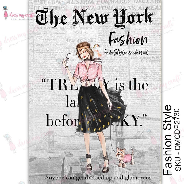 Dress My Craft Transfer Me Sheet A4 - Fashion Style*